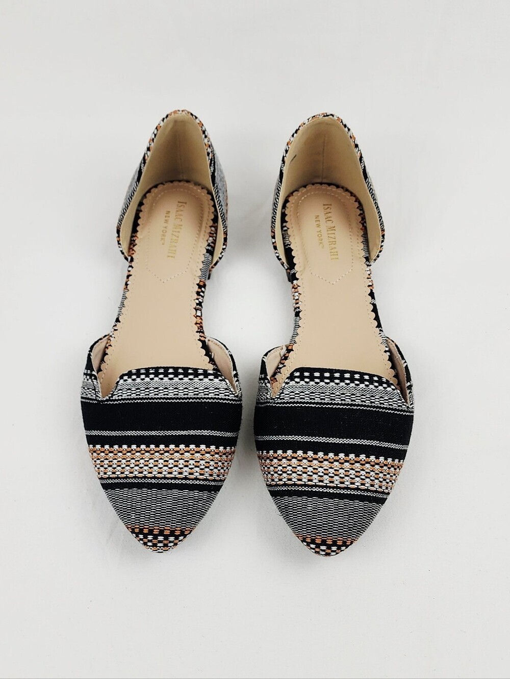 Isaac Mizrahi New York flats pointed toe D'Orsay Shoes
